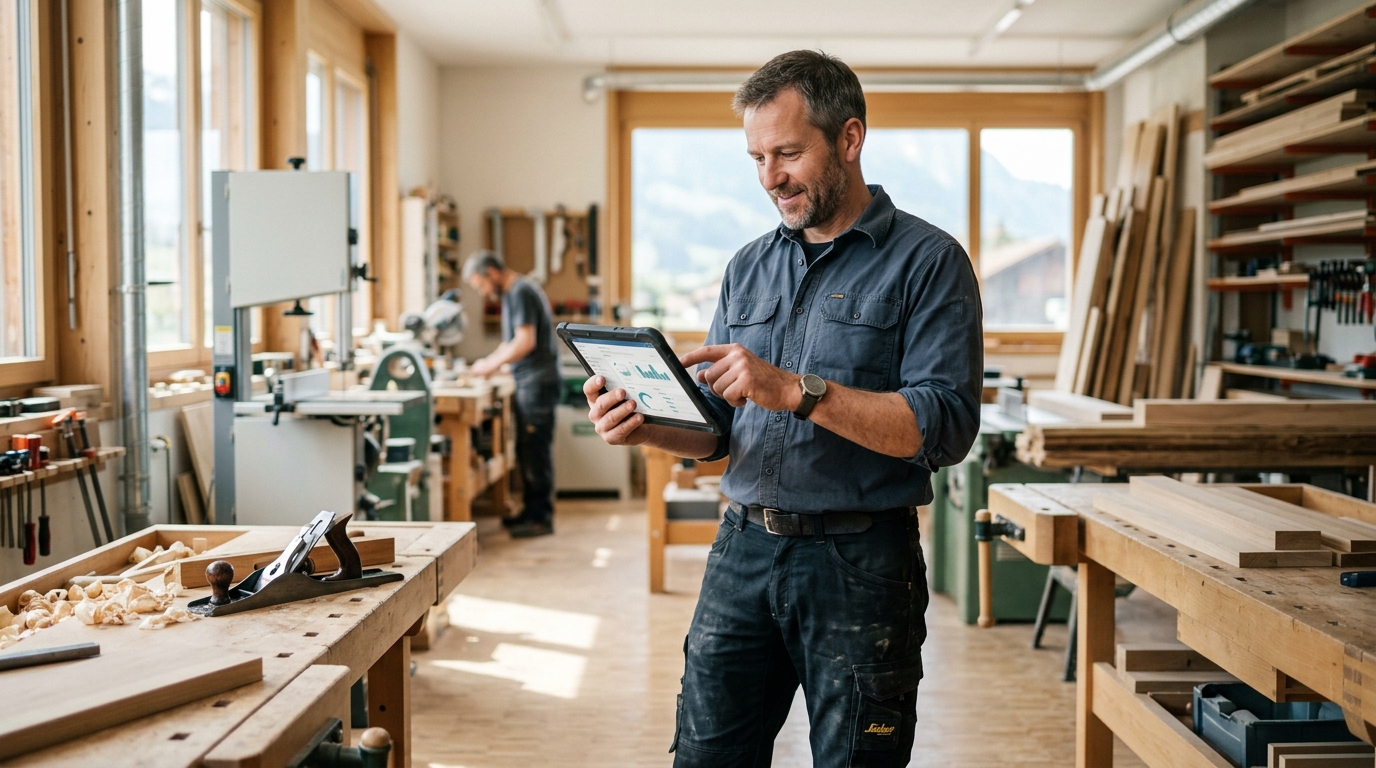 Auftrion im Handwerk: Software, die das „Ofere“, „Ufnäh“ und „Rapportiere“ versteht